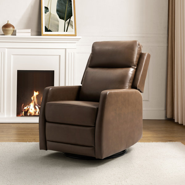 Leather Swivel Rocker Chair | Wayfair